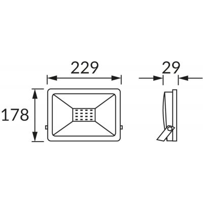 Strühm Kroma naświetlacz 50 W 4200K szary 03235