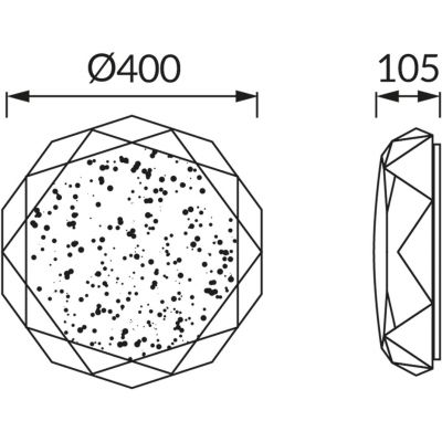 Strühm Diana plafon 1x24 W biały 03238