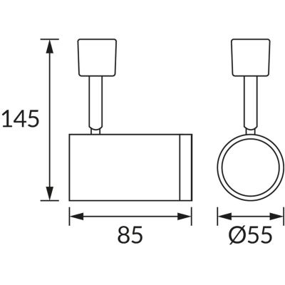 Strühm Haga lampa do szynoprzewodów 1x35 W biały 03504