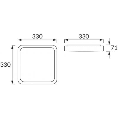 Strühm Sola plafon 1x28 W biały 03513