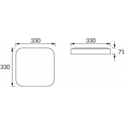 Strühm Adis plafon 1x28 W biały 03515