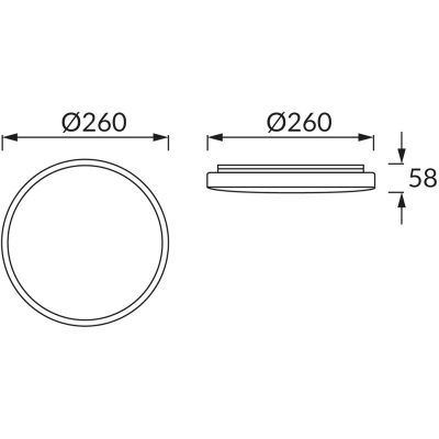 Strühm Sola Slim plafon 1x14 W biały 03516