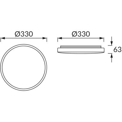 Strühm Sola Slim plafon 1x24 W biały 03518