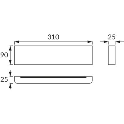 Strühm Zelda kinkiet 2x5 W czarny 03554