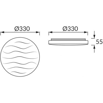 Strühm Klara plafon 1x19 W biały 03592