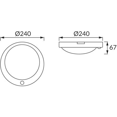 Strühm Lopez plafon 1x18 W biały 03594