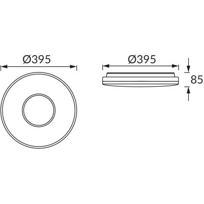 Strühm Opera plafon 1x24 W biały 03635