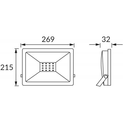 Strühm Kroma naświetlacz 100 W 6200K szary 03704