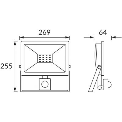 Strühm Kroma naświetlacz 100 W 6200 K szary 03708