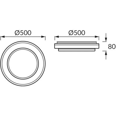Strühm Gloria plafon 1x48 W chrom 03727