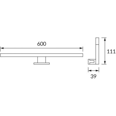 Strühm Roxana kinkiet 1x13 W chrom 03749