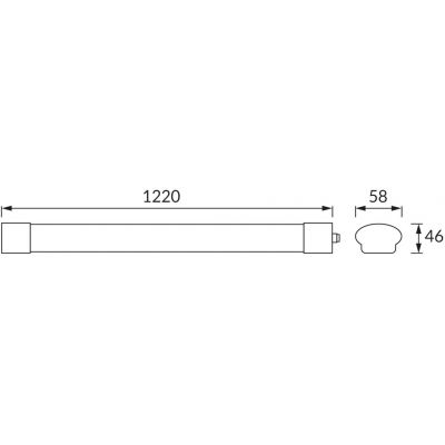 Strühm Walter lampa garażowa 60 W 122 cm 03832