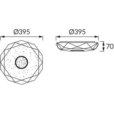 Strühm Iryna plafon 1x24 W biały 03845
