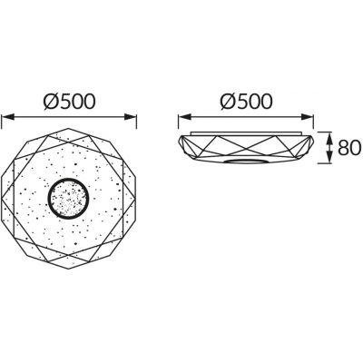 Strühm Iryna plafon 1x48 W biały 03846