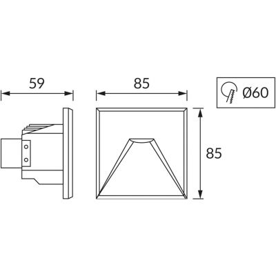 Strühm Kurs lampa przypodłogowa 1x1,6 W czarna 03909