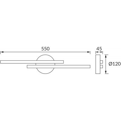 Strühm Gracja kinkiet 2x7 W czarny 03971