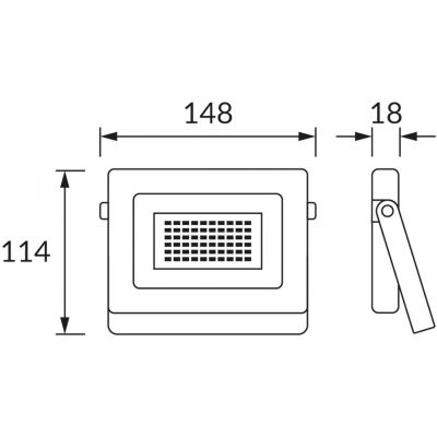 Strühm Tablet naświetlacz 30 W 4300K czarny 03988