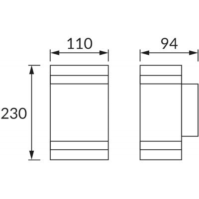 Strühm Bruno kinkiet zewnętrzny 2x35 W biały 04007