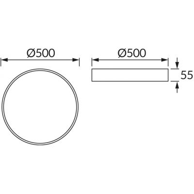 Strühm Totem plafon 1x48 W biały 04095
