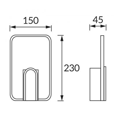 Strühm Moris kinkiet 1x6 W czarny 04181