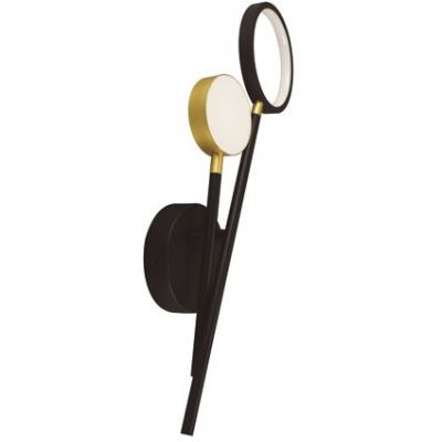 Strühm Omega kinkiet 1x10 W czarny-złoty 04190