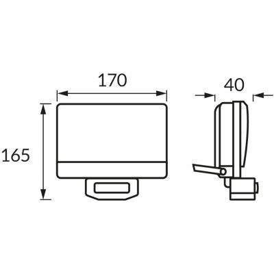 Strühm Bryza naświetlacz 30 W 3100K czarny 04247