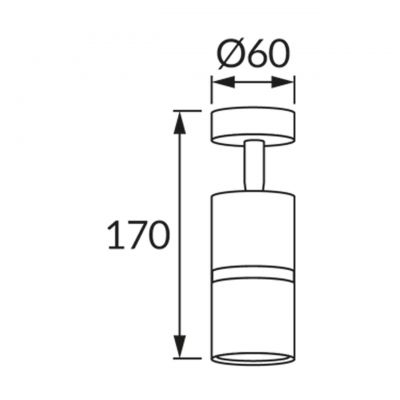 Strühm Dior kinkiet solarny 1x35 W czarny/chrom 04260
