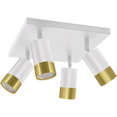 Strühm Puzon lampa podsufitowa 4x35 W biała-złota 04281