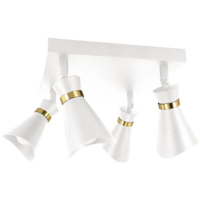 Strühm Loreta lampa podsufitowa 4x35 W biała-złota 04321