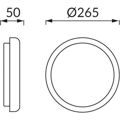 Strühm Edytor plafon zewnętrzny 1x15 W biała 04335