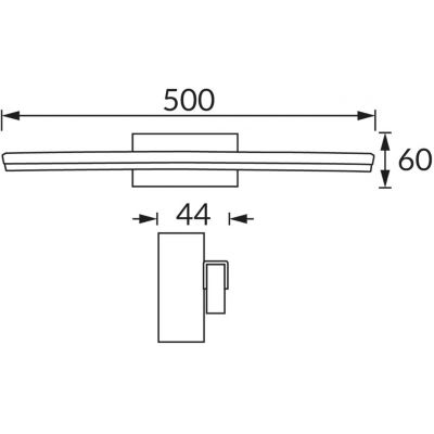Strühm Aspen kinkiet 1x12 W czarny 04325