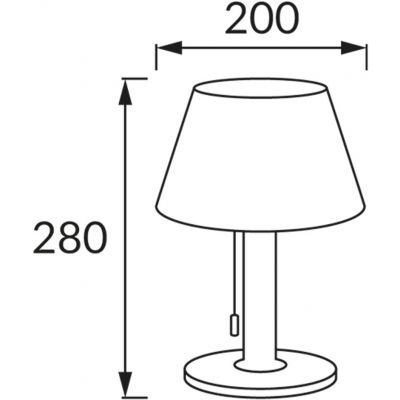 Strühm Pelagia lampa stołowa 1x2 W biała-chrom 04371