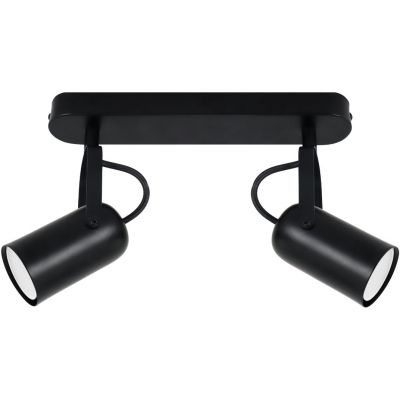 Strühm Lofta lampa podsufitowa 2x25 W czarna 04394