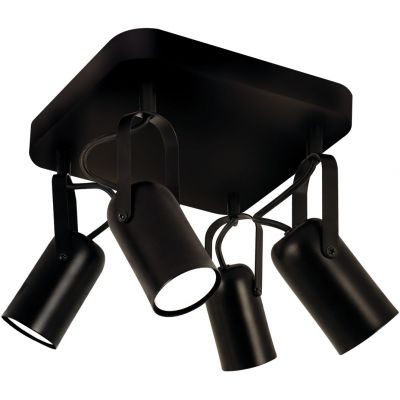 Strühm Lofta lampa podsufitowa 4x25 W czarna 04396