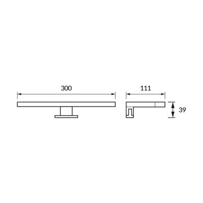 Strühm Roxana kinkiet 1x5 W czarny 04468
