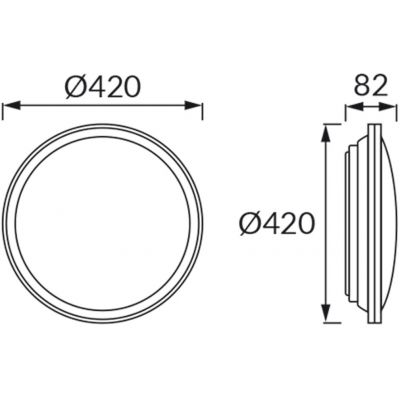 Strühm Fiesta plafon 1x24 W czarny-złoty 04570