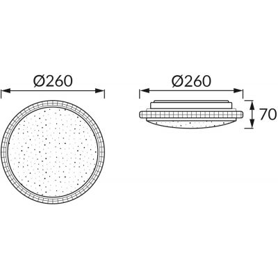 Strühm Pryzma plafon 1x12 W biały 04572
