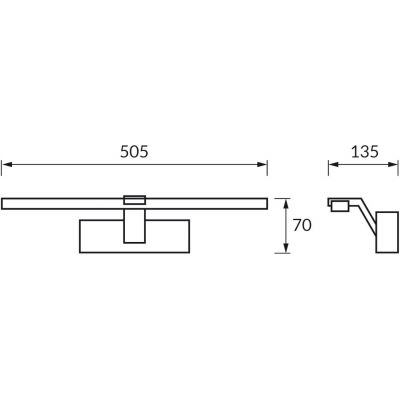 Strühm Limba kinkiet 1x11 W czarny 04576
