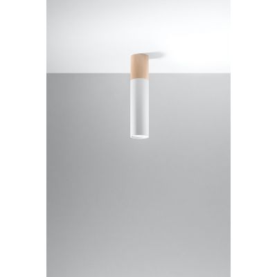 Sollux Lighting Pablo lampa 1x40W drewno/biały SL.0631