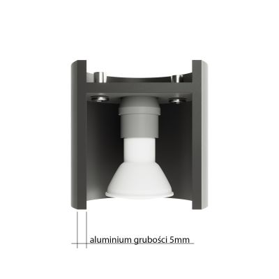 Sollux Lighting Tiube lampa podsufitowa 1x40W biała SL.0695