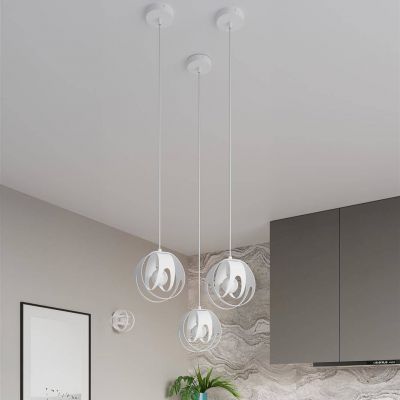 Sollux Lighting Tulos lampa wisząca 3x60W biała SL.1084