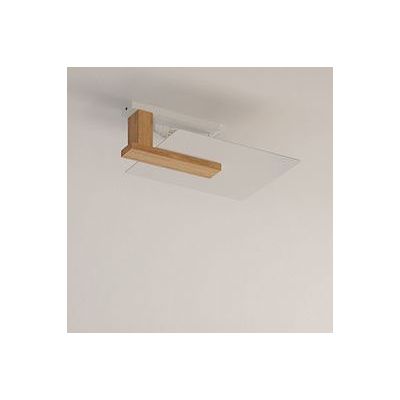 Sollux Lighting Lappo lampa podsufitowa 2x60W biały/drewno SL.1095