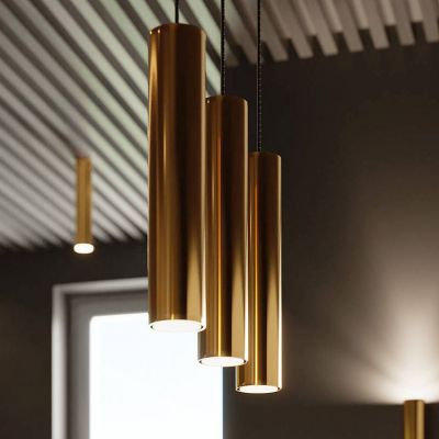 Sollux Lighting Lagos lampa podsufitowa 1x10W złoty połysk SL.1203