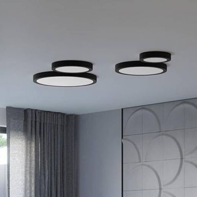 Sollux Lighting Onyx plafon 1x23 W czarny SL.1244