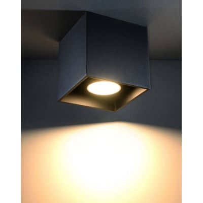 Sollux Lighting Quad lampa podsufitowa 1x40W czarna SL.0022