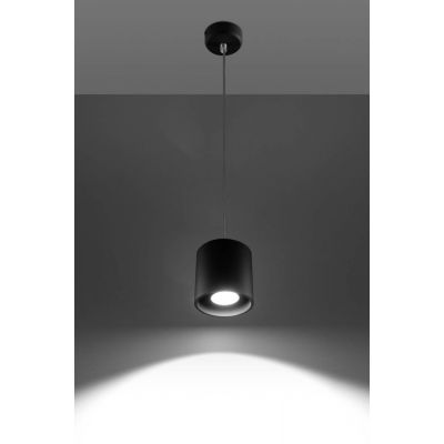 Sollux Lighting Orbis lampa wisząca 1x40W czarna SL.0051