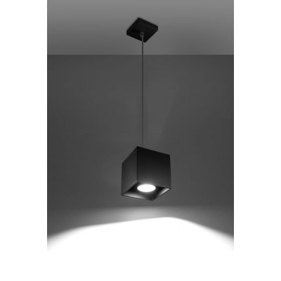 Sollux Lighting Quad lampa wisząca 1x40W czarna SL.0060