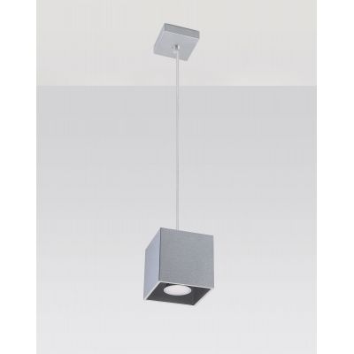 Sollux Lighting Quad 1 lampa wisząca 1x40W szara SL.0061