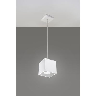 Sollux Lighting Quad 1 lampa wisząca 1x40W biała SL.0062