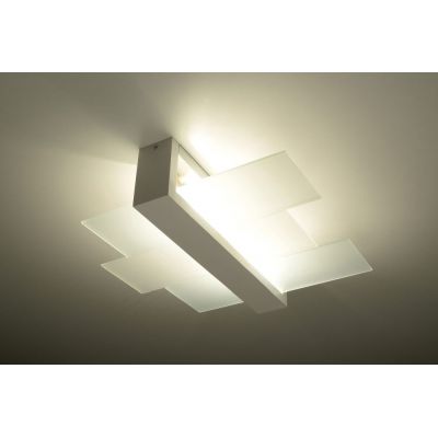 Sollux Lighting Feniks lampa podsufitowa 2x60W biała SL.0078